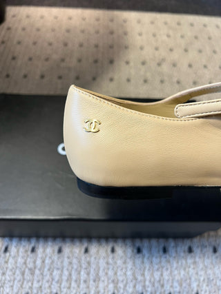 Chane* Pointed-Toe Panelled Mary Janes