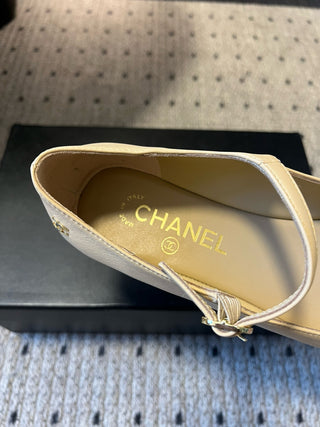 Chane* Pointed-Toe Panelled Mary Janes