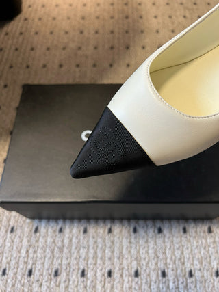 Chane* Pointed-Toe Panelled Mary Janes