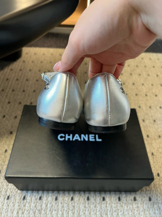 Chane* Pointed-Toe Panelled Mary Janes