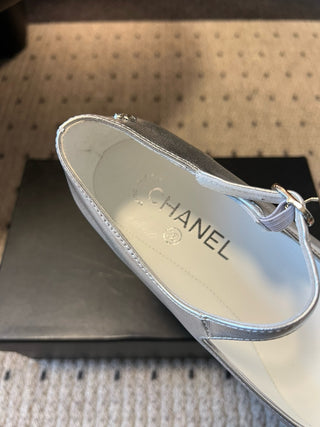 Chane* Pointed-Toe Panelled Mary Janes