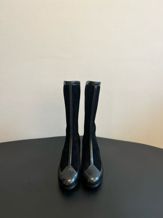 Chane* Pointed-Toe Panelled Mary Janes