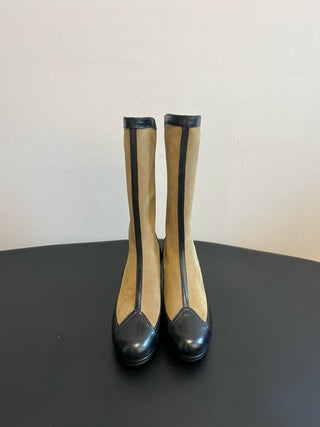 Chane* Pointed-Toe Panelled Mary Janes