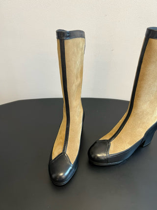 Chane* Pointed-Toe Panelled Mary Janes