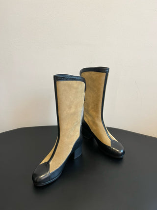 Chane* Pointed-Toe Panelled Mary Janes