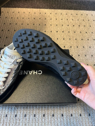 CHANE* Silver Shiny Sport Sneakers