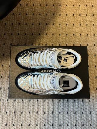 CHANE* Silver Shiny Sport Sneakers