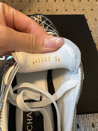 CHANE* Silver Shiny Sport Sneakers