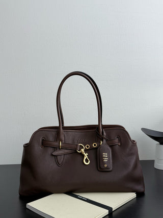 mi⭐️mi⭐️ Retro Tote Bag, Horizontal, Coffee Color