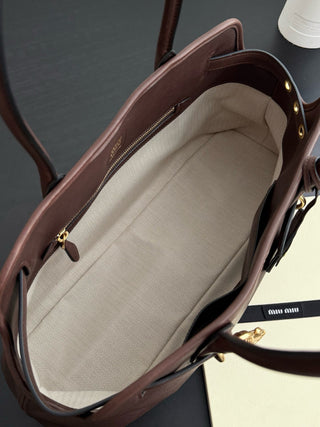 mi⭐️mi⭐️ Retro Tote Bag, Horizontal, Coffee Color