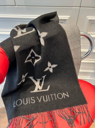 Classic double-sided cashmere scarf