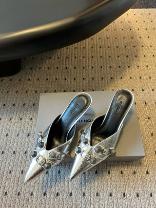 BALENCIAGA* new punk-style high-heeled sandals for spring and summer