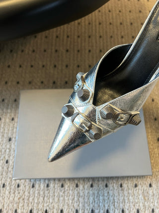 BALENCIAGA* new punk-style high-heeled sandals for spring and summer