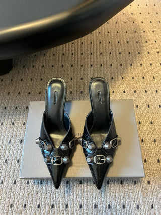 BALENCIAGA* new punk-style high-heeled sandals for spring and summer