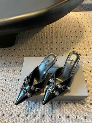 BALENCIAGA* new punk-style high-heeled sandals for spring and summer