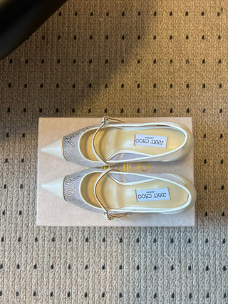 Jimmy Cho* Vintage Elegant Mary Jane Pointed Toe Pumps