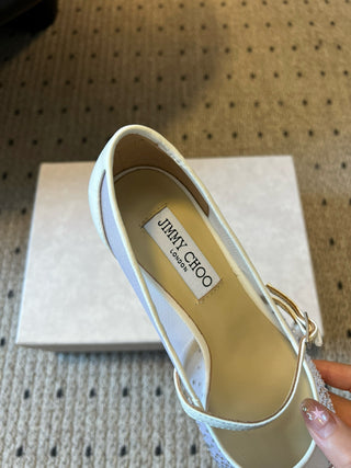 Jimmy Cho* Vintage Elegant Mary Jane Pointed Toe Pumps