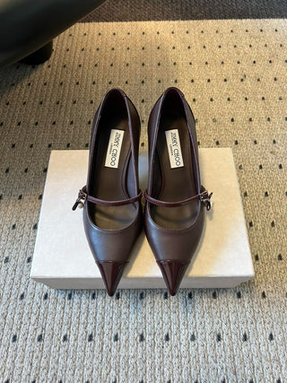 Jimmy Cho* Vintage Elegant Mary Jane Pointed Toe Pumps