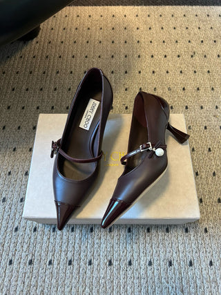 Jimmy Cho* Vintage Elegant Mary Jane Pointed Toe Pumps