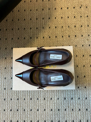 Jimmy Cho* Vintage Elegant Mary Jane Pointed Toe Pumps