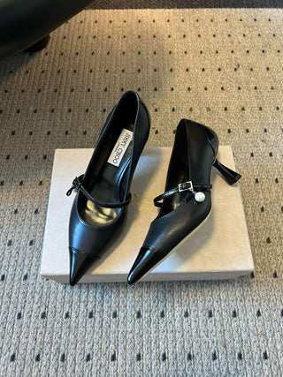 Jimmy Cho* Vintage Elegant Mary Jane Pointed Toe Pumps