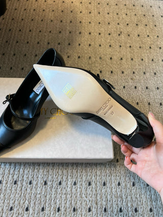 Jimmy Cho* Vintage Elegant Mary Jane Pointed Toe Pumps