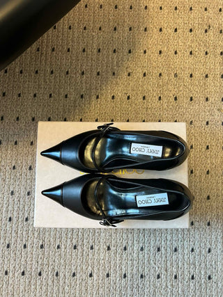 Jimmy Cho* Vintage Elegant Mary Jane Pointed Toe Pumps