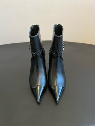 Jimmy Cho* vintage pearl drop pointed toe stiletto boots