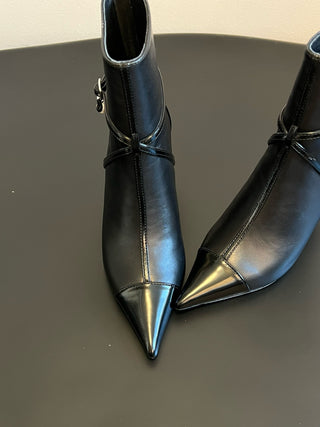 Jimmy Cho* vintage pearl drop pointed toe stiletto boots