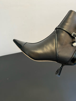 Jimmy Cho* vintage pearl drop pointed toe stiletto boots