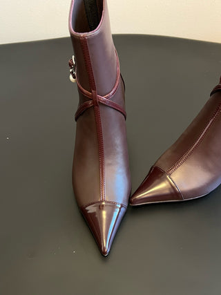 Jimmy Cho* vintage pearl drop pointed toe stiletto boots