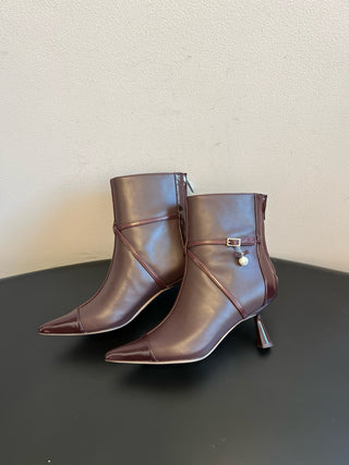 Jimmy Cho* vintage pearl drop pointed toe stiletto boots