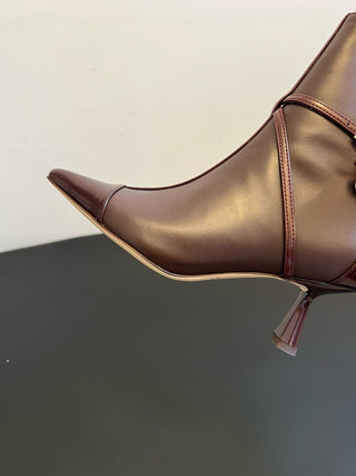 Jimmy Cho* vintage pearl drop pointed toe stiletto boots