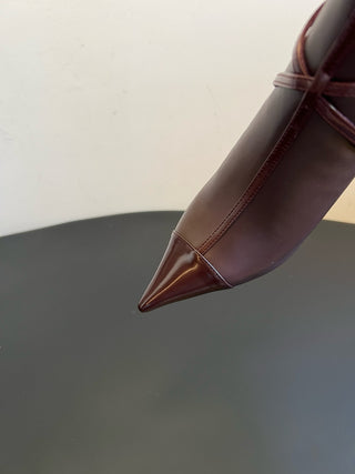 Jimmy Cho* vintage pearl drop pointed toe stiletto boots