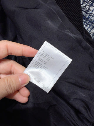 Chane 25K Métiers d'Art collection new top-tier striped corduroy jacket