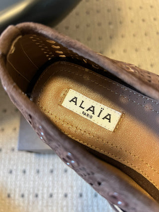 26ss Flat Round Hollow-Out Mary Jane Shoes