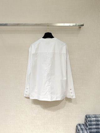 CHANE*25K series white four-pocket shirt