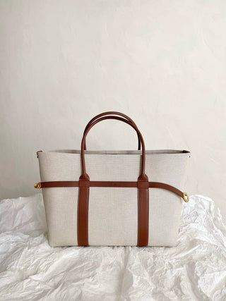 Ghiera Shopper Canvas Shopping Bag 🤎