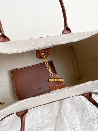 Ghiera Shopper Canvas Shopping Bag 🤎