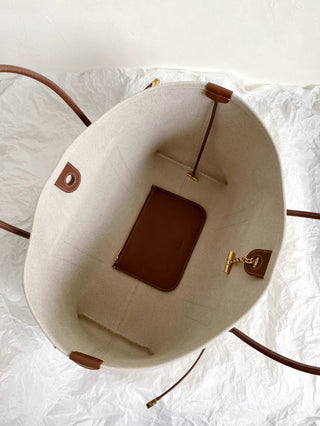 Ghiera Shopper Canvas Shopping Bag 🤎