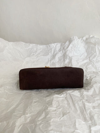 L23 Vertical Striped Coffee Brown