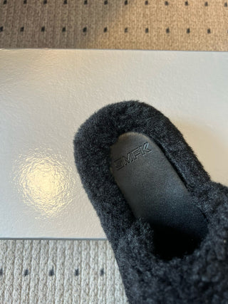 SMF* Platform Plush Open-Toe Slippers