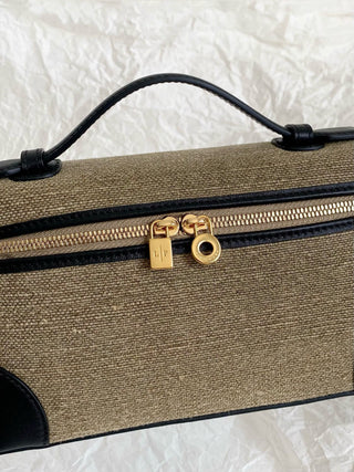 Canvas Black (with Gold Buckle) L19