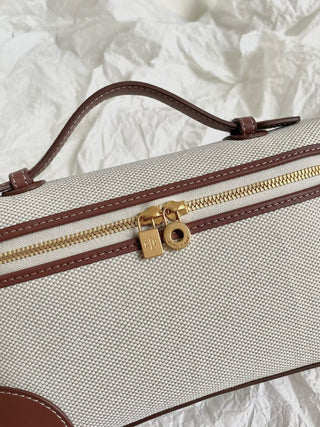 Canvas with Brown Fit (Gold Buckle) L19
