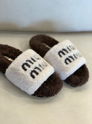 miumi* autumn and winter fur slippers