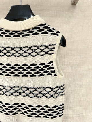 collared knit sweater