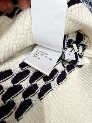 collared knit sweater