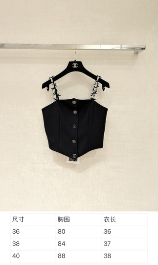 Early Autumn New Arrival Bow Pearl Camisole
