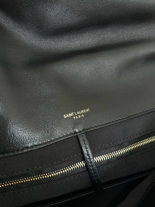 ys1 jamie sheepskin chain large bag black gold