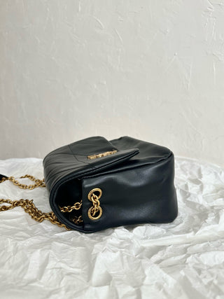 ys1 jamie sheepskin chain bag small black